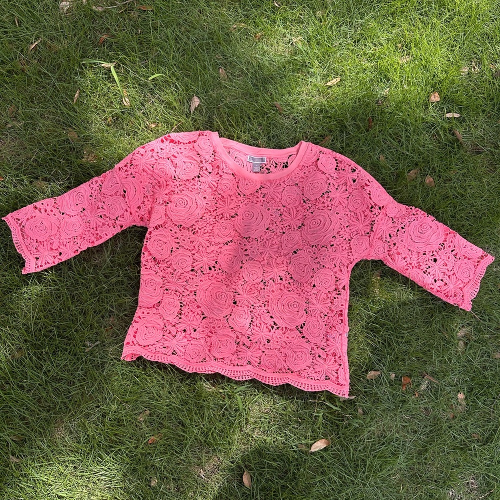 Pink Lace Top